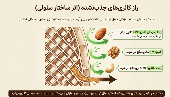 بهترین آجیل برای لاغری 3 ساختار آجیل برای لاغری
